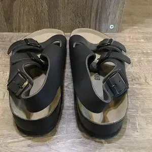Custom Birkenstock Milano Sandals - Black Smooth Leather, Size 43 Regular Birkenstock | Shoes | Custom Birkenstock Milano Sandals  main image 3